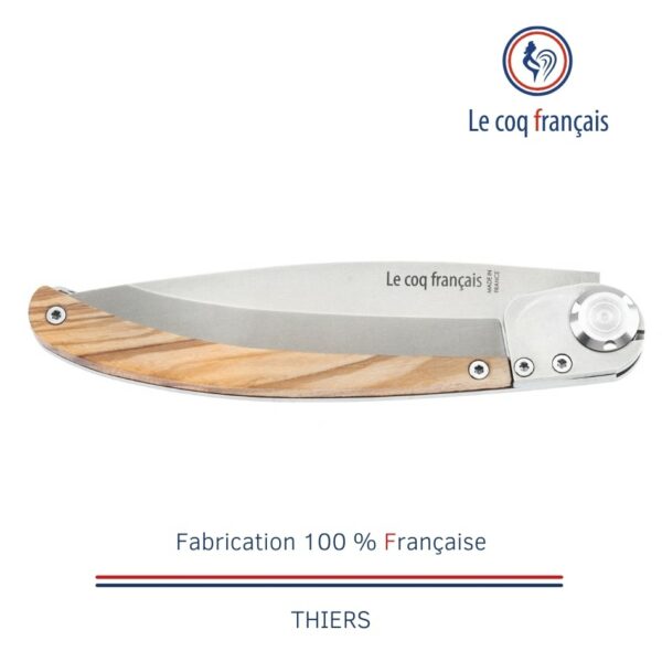 couteau de poche le coq français bourbonnais lame inox