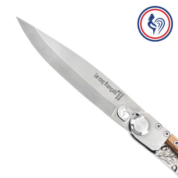 couteau le coq original chêne et son Étui by le coq français®