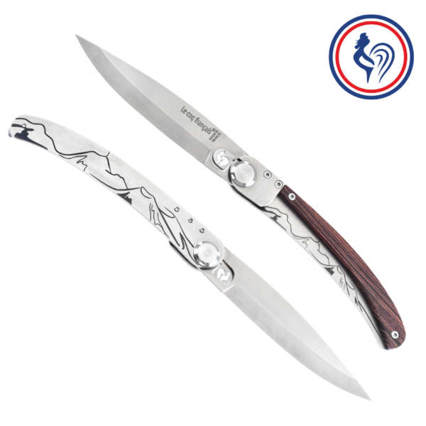 couteau le coq original volcans d'auvergne et son Étui by le coq français®