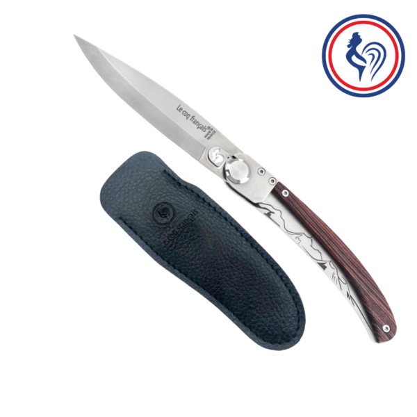 couteau le coq original volcans d'auvergne et son Étui by le coq français®