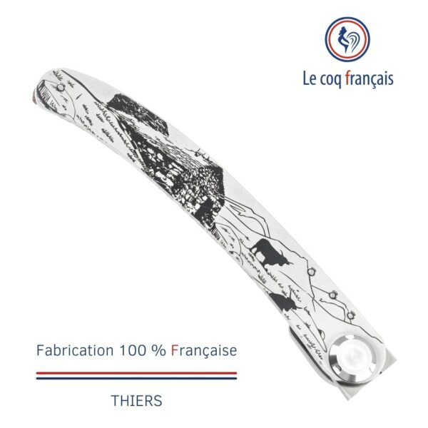 couteau manche personnalisé cantal le coq français