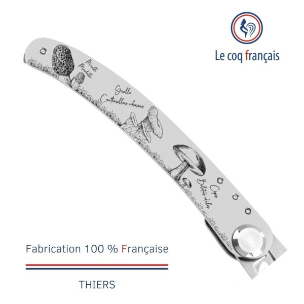 Couteau de poche Le Coq Original - Champignons - Olivier - 4