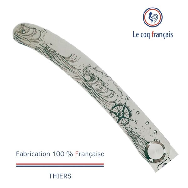 Couteau avec manche personnalisé thème Nautic - Le Coq Français
