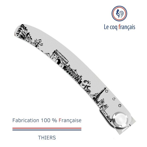 Couteau avec manche personnalisé Paris Le Coq Français