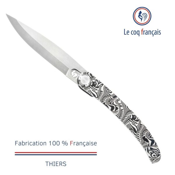 Le Coq Français - Couteau de poche avec gravure laser Tropical