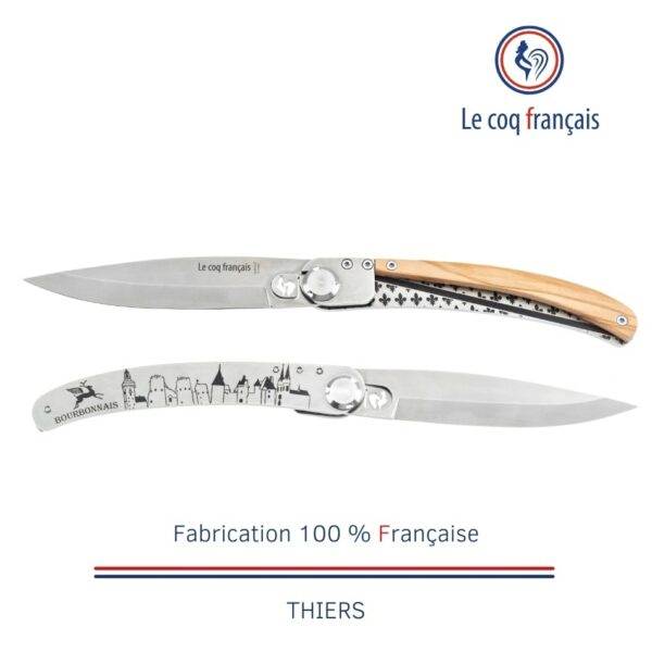 le coq français couteau de thiers bourbonnais