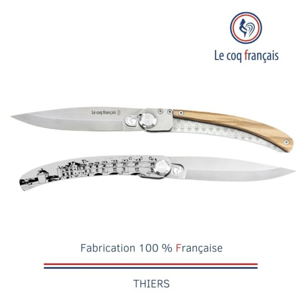 Le Coq Français Couteau de Thiers modèle Château de la Loire