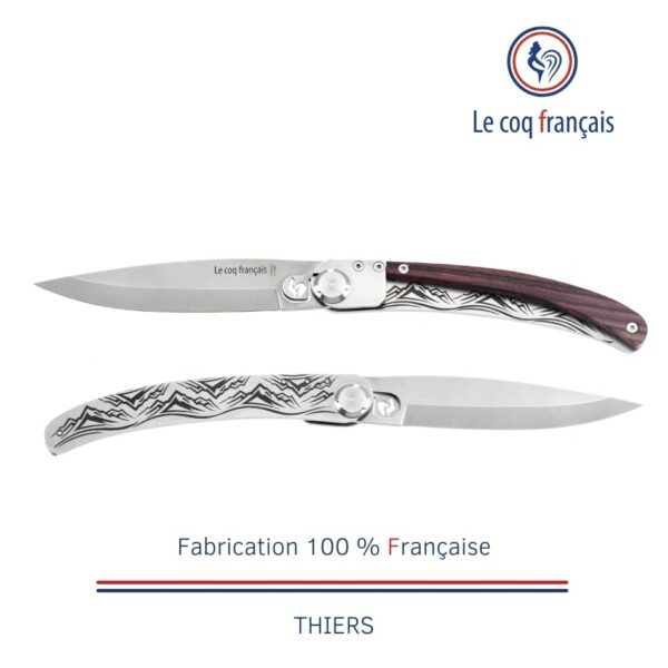 Couteau de poche Le Coq Original - Montagne - Bois de Violette