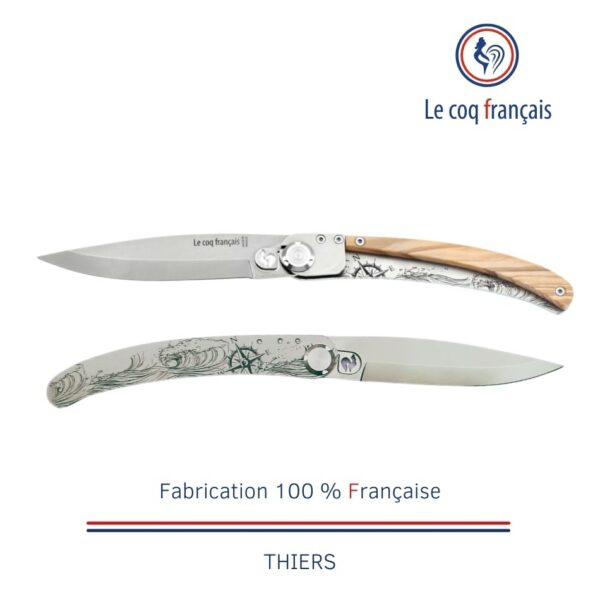 Couteau de poche Le Coq Original - Nautic - Olivier - 2