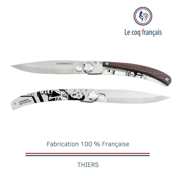 Le Coq Français - Couteau de Thiers modèle Charles de Gaulle