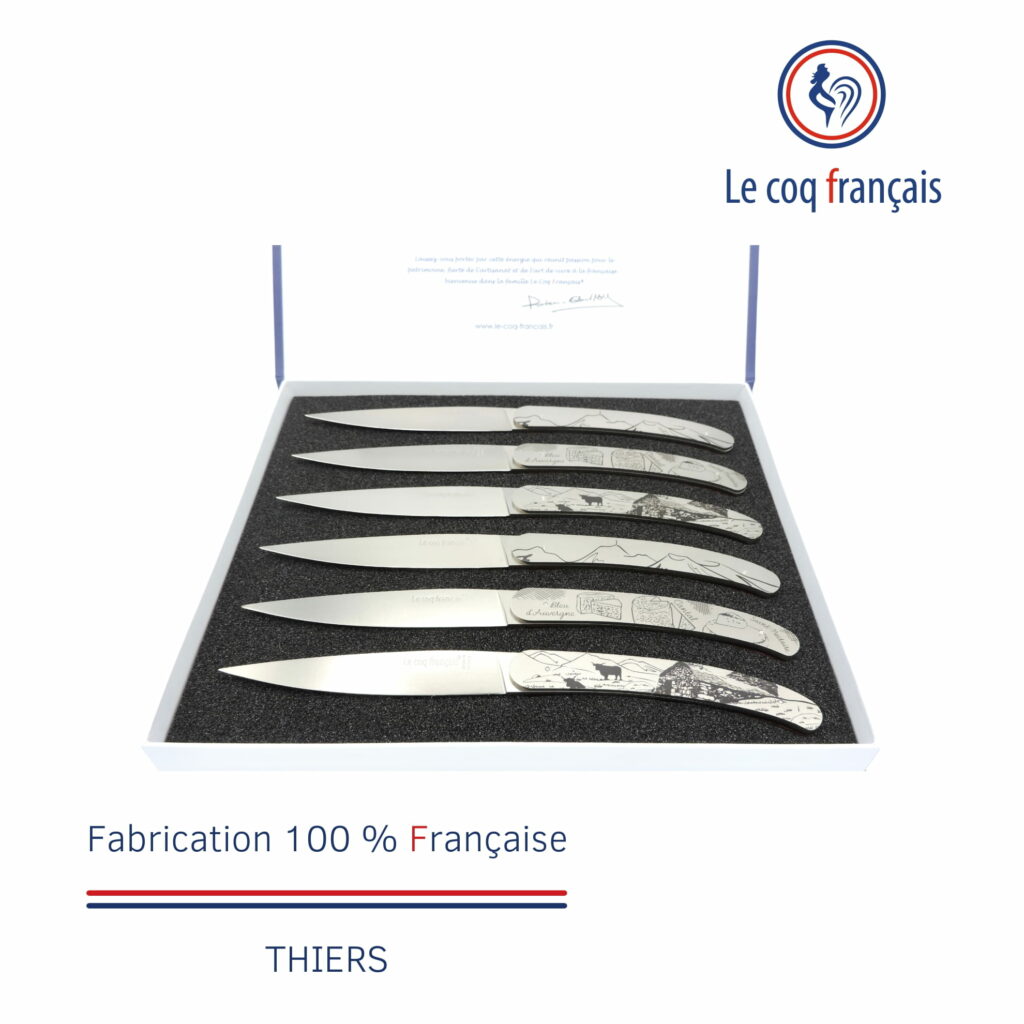 Coffret couteaux de table Auvergne