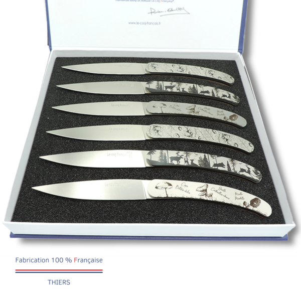 Coffret couteaux de table Forêt