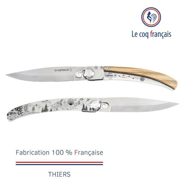 Le Coq Français couteau de Thiers Chemin Saint-Jacques de Compostelle
