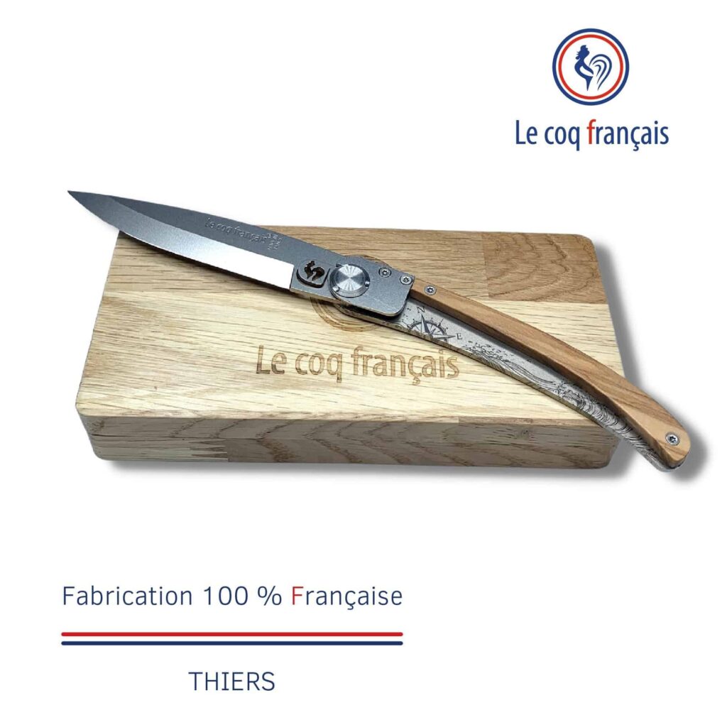Coffret rangement couteau Le Coq Français Noël Nautic