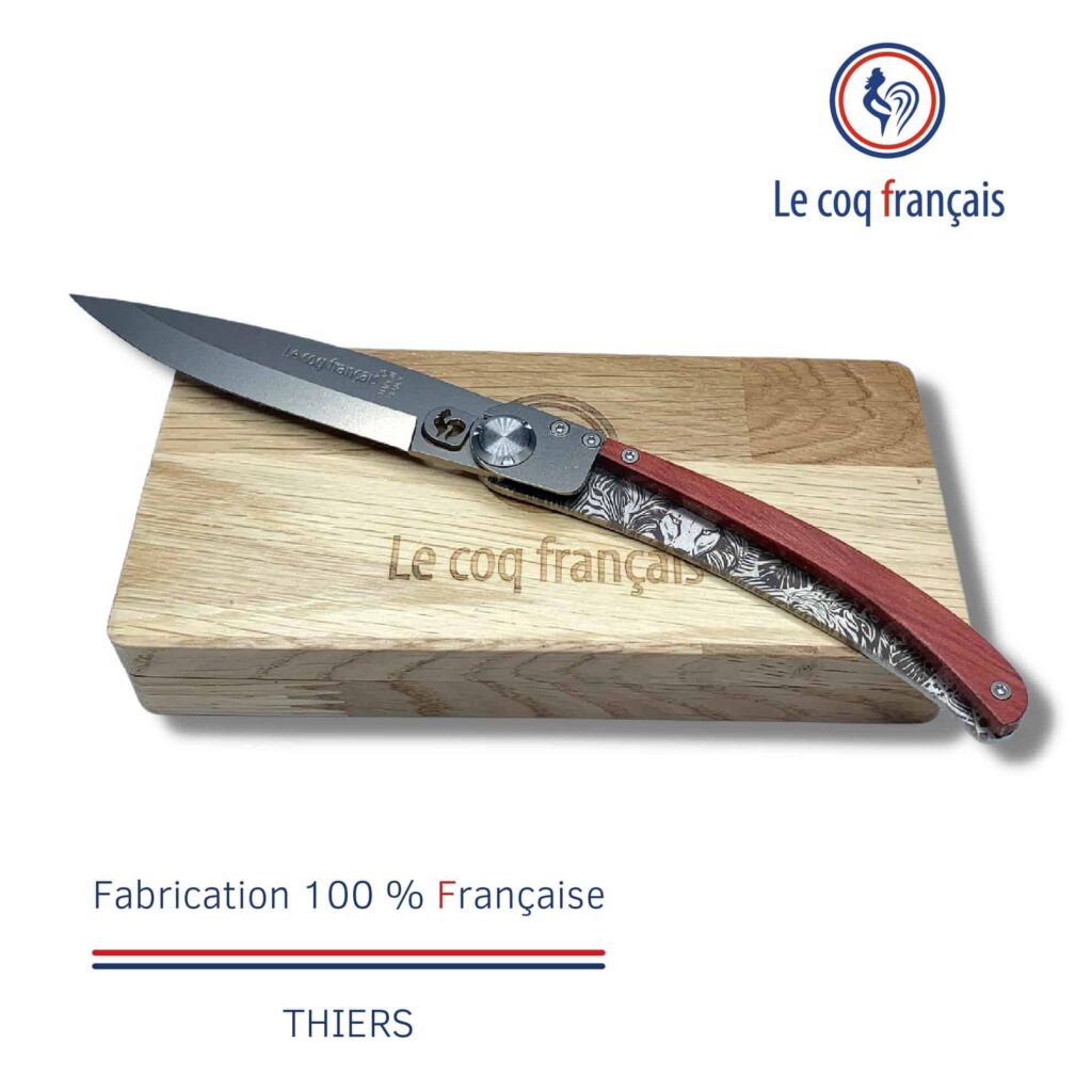 Coffret rangement couteau Le Coq Français Noël Safari