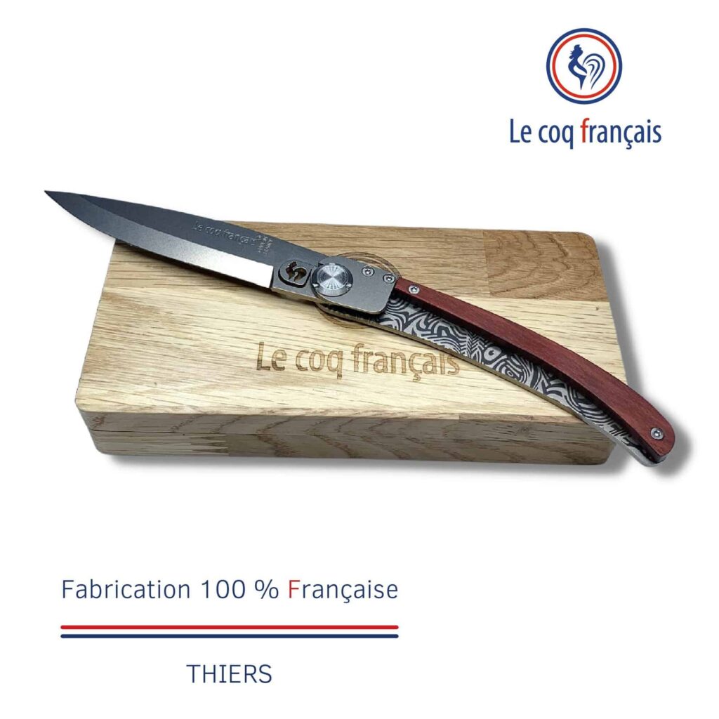 Coffret rangement couteau Le Coq Français Noël Tropical