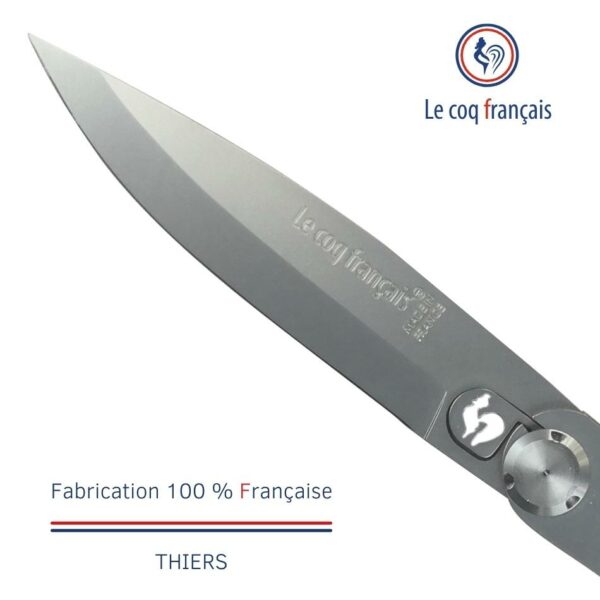 couteau de poche le coq français pop art