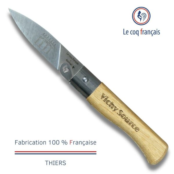 Couteau Vichy Source Le Coq Français x En Vrai manche bois