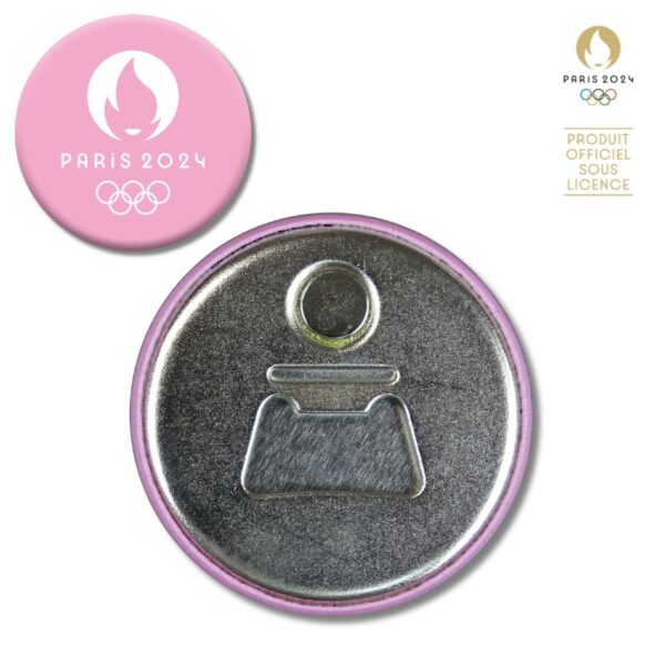 decapsuleur magnet arriere metal paris 24 rose