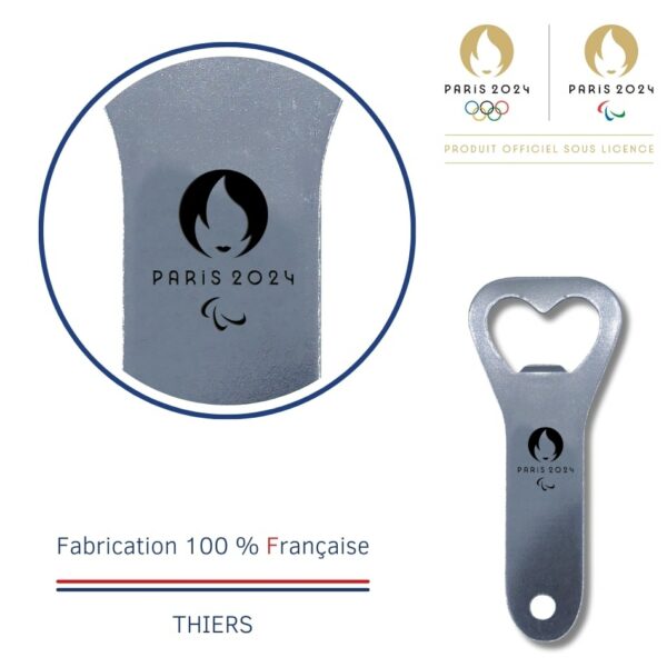 détails décapsuleur tout inox paris 2024 paralympique