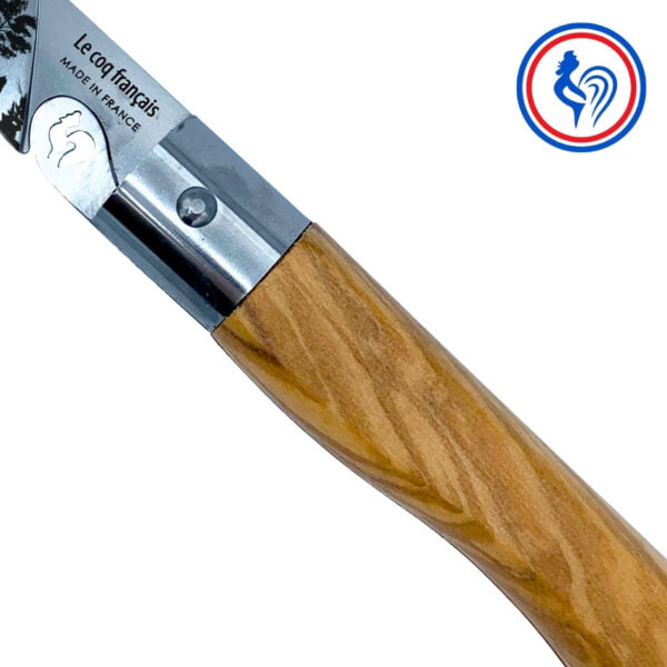couteau l'authentique nature forêt et son etui by le coq français®