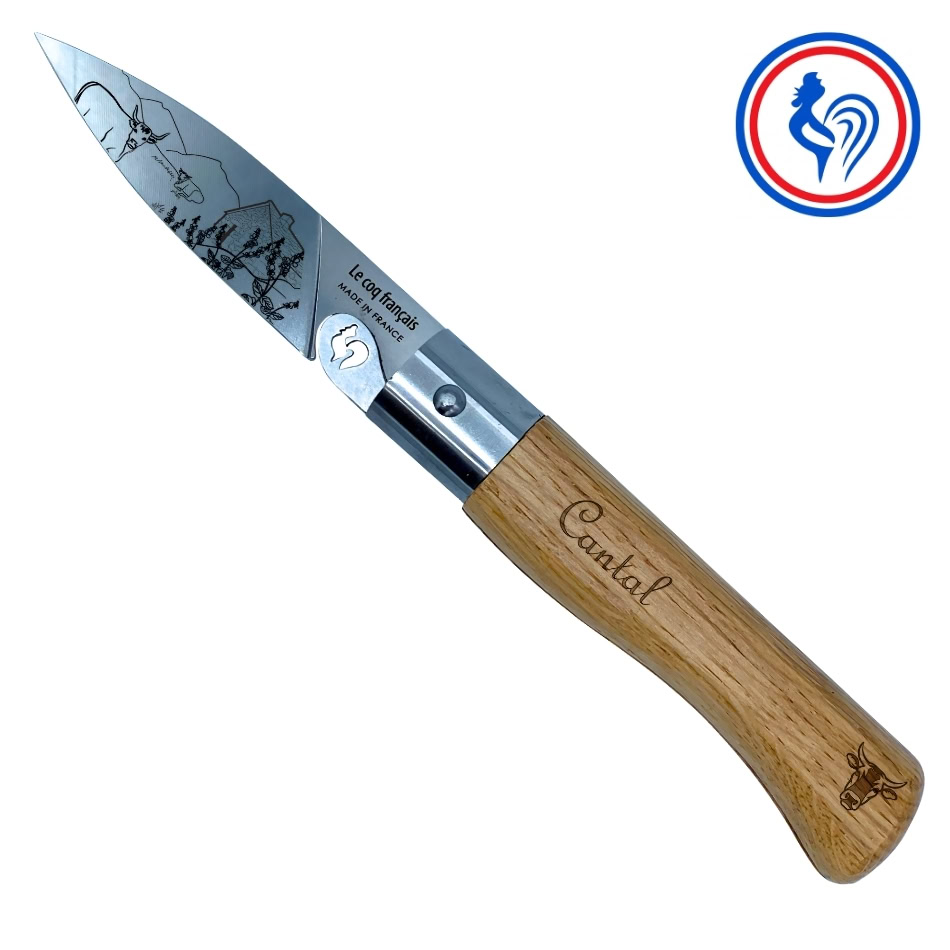 couteau le cantal et son etui by le coq français®