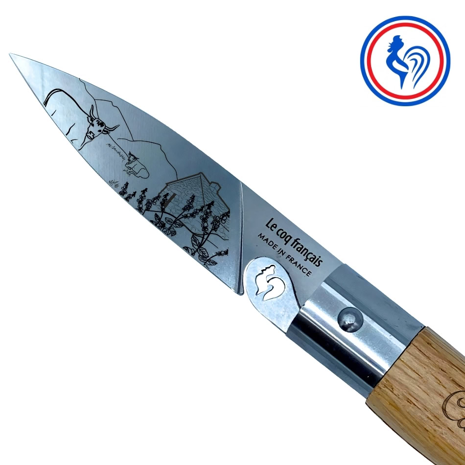 couteau le cantal et son etui by le coq français®