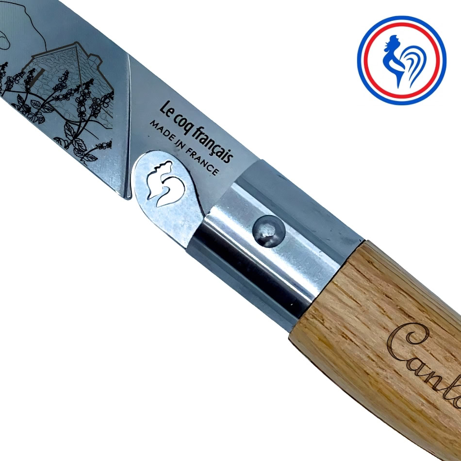 couteau le cantal et son etui by le coq français®
