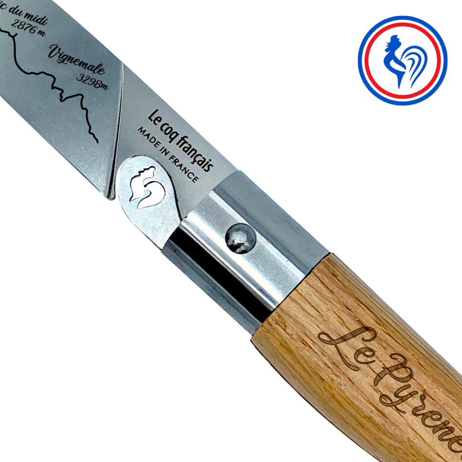 couteau le pyrénéen et son etui by le coq français®