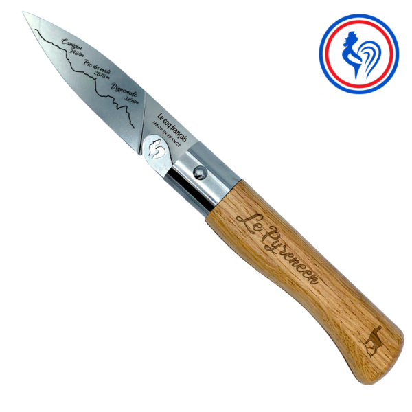 couteau le pyrénéen et son etui by le coq français®