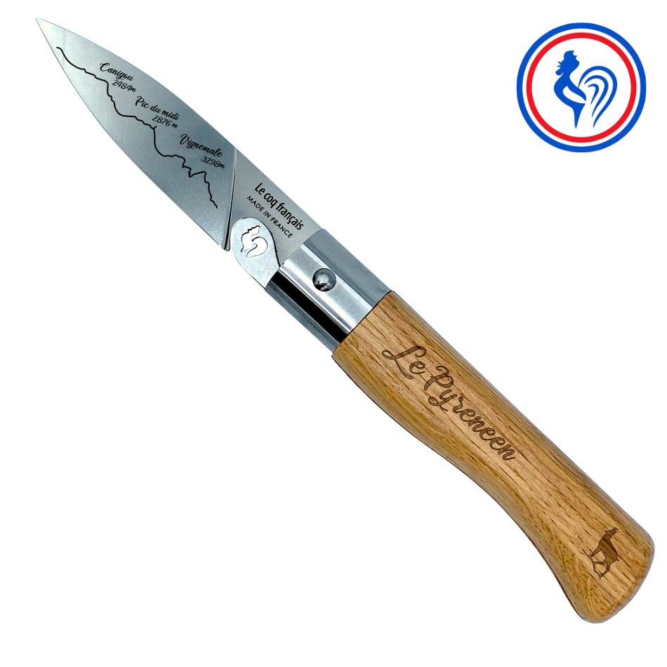 couteau le pyrénéen et son etui by le coq français®