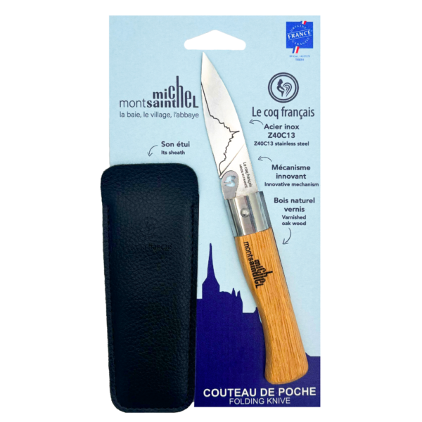 couteau le coq mont saint michel avec son étui