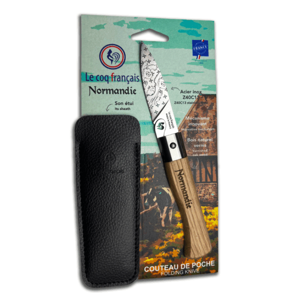 Couteau Le Coq – Normandie avec son étui
