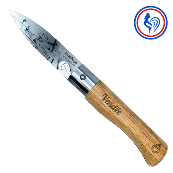 couteau le vendéen et son etui by le coq français®