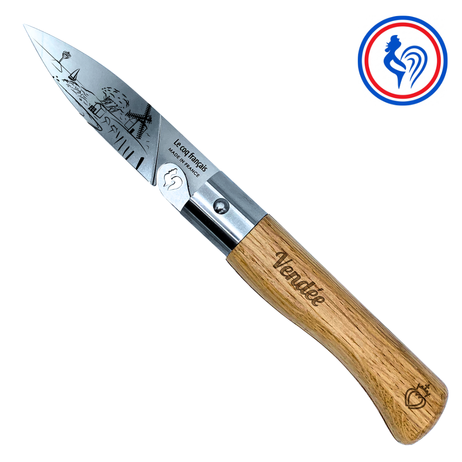 couteau le vendéen et son etui by le coq français®