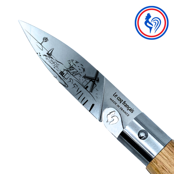 couteau le vendéen et son etui by le coq français®