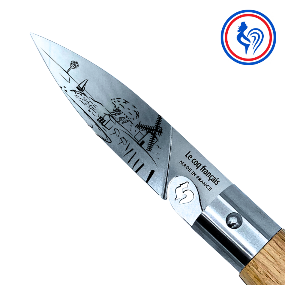 couteau le vendéen et son etui by le coq français®