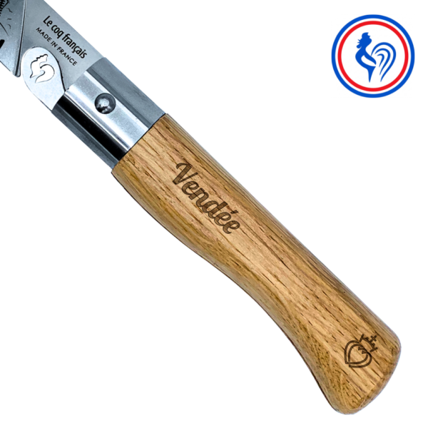 couteau le vendéen et son etui by le coq français®