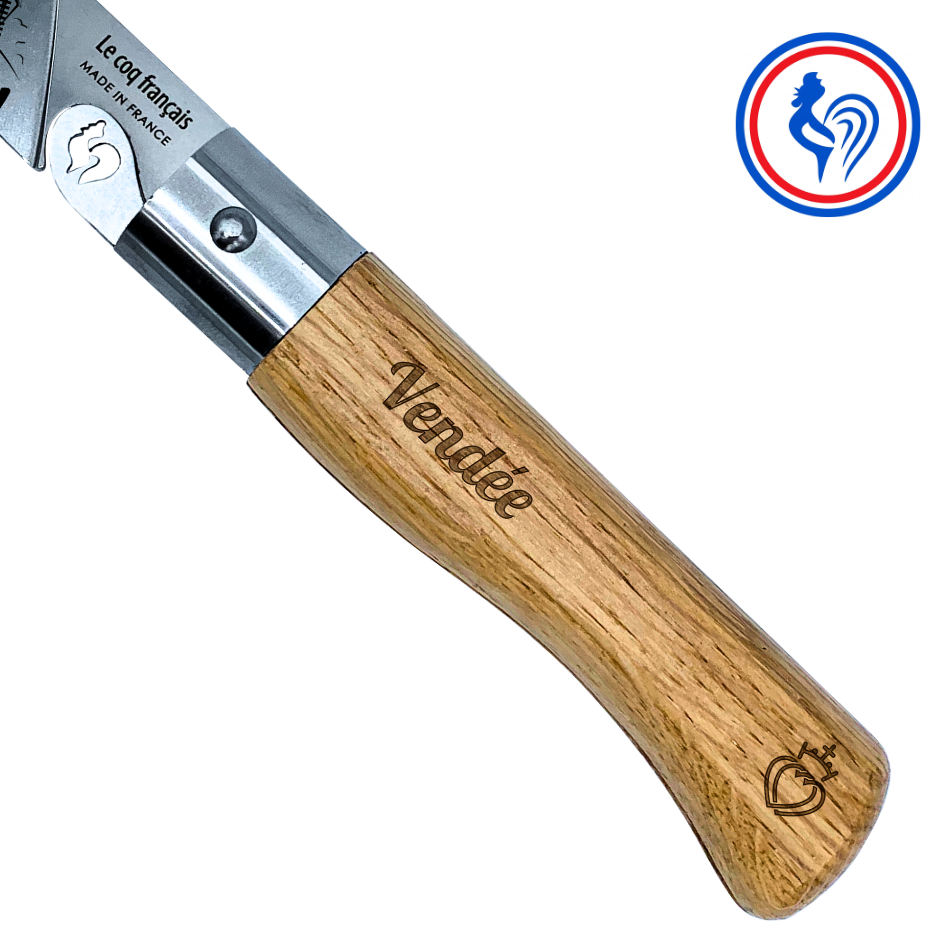 couteau le vendéen et son etui by le coq français®