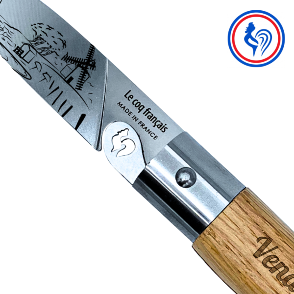 couteau le vendéen et son etui by le coq français®