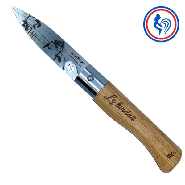 couteau le landais et son etui by le coq français®