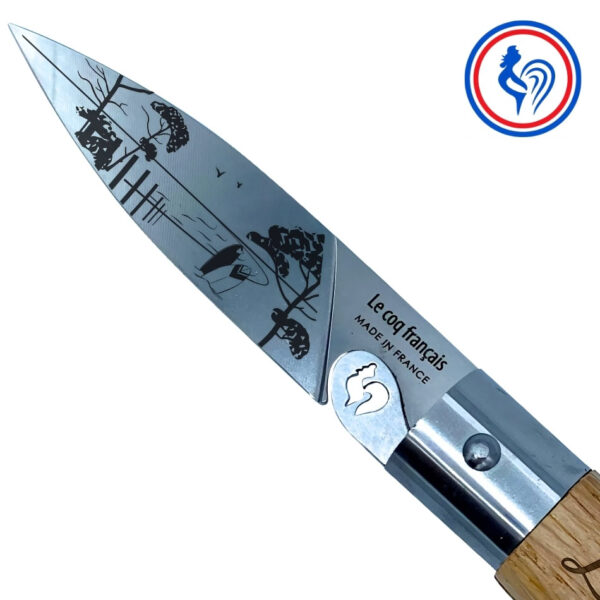 couteau le landais et son etui by le coq français®