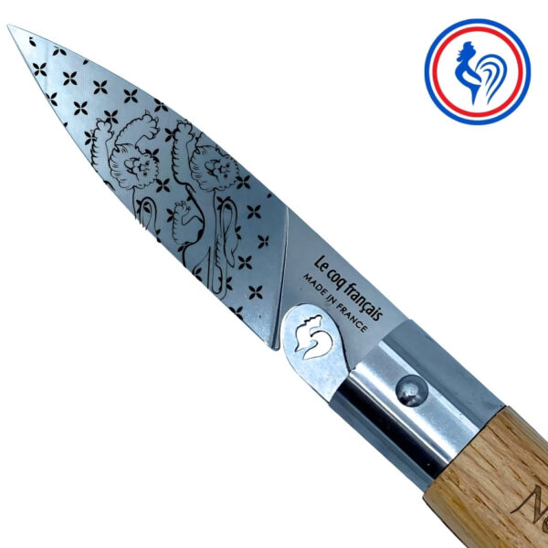 couteau le normand et son etui by le coq français®