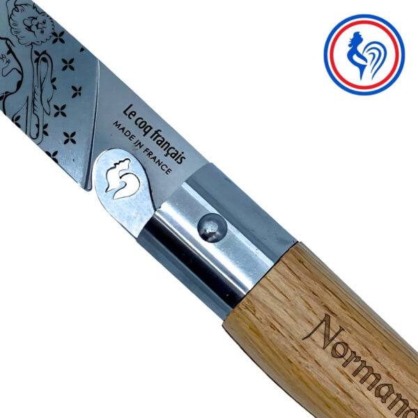 couteau le normand et son etui by le coq français®