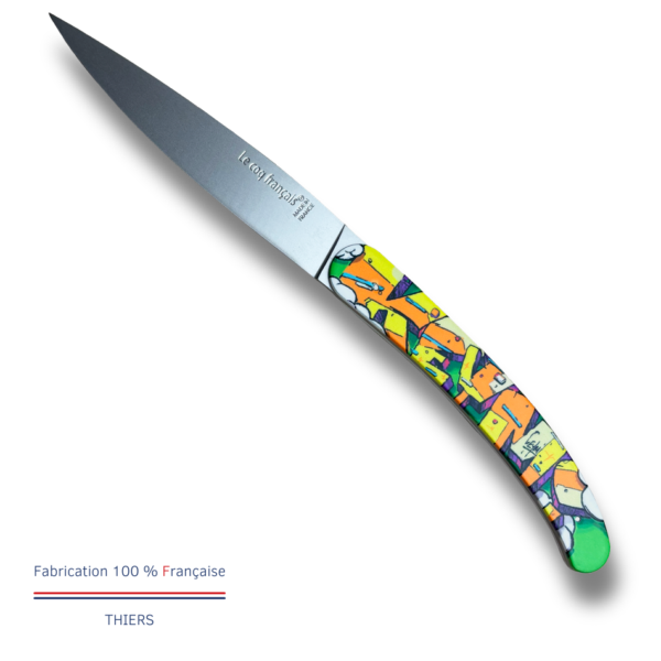 Coffret de 6 couteaux Le Coq Original Table - KEYMI - Sublimation Pop Art