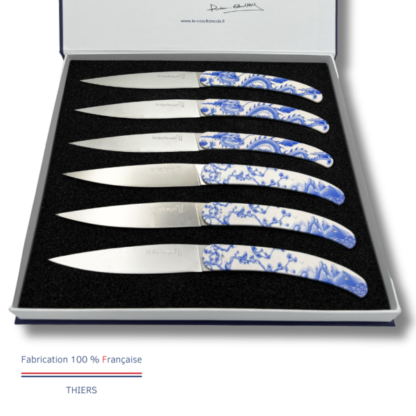 Coffret 6 couteaux de table sublimation – Asie