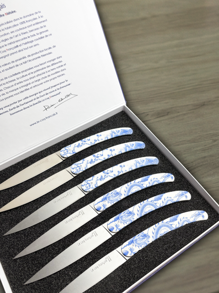 Coffret 6 couteaux de table sublimation – Asie
