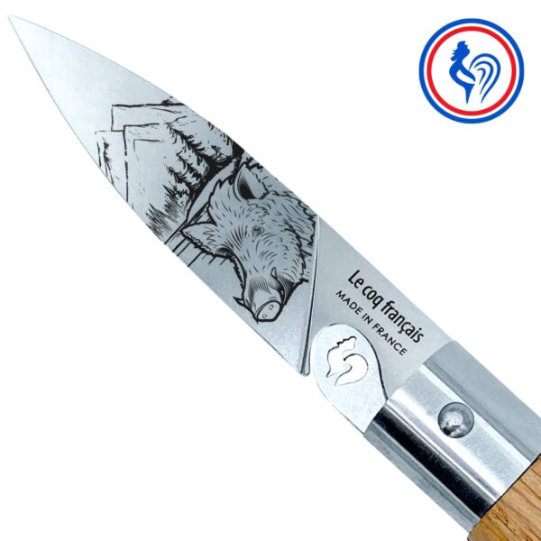 couteau sanglier et son etui by le coq français®