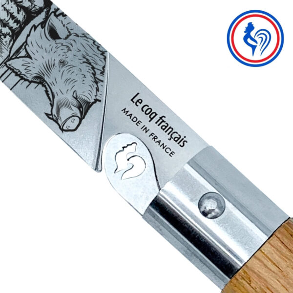 couteau sanglier et son etui by le coq français®