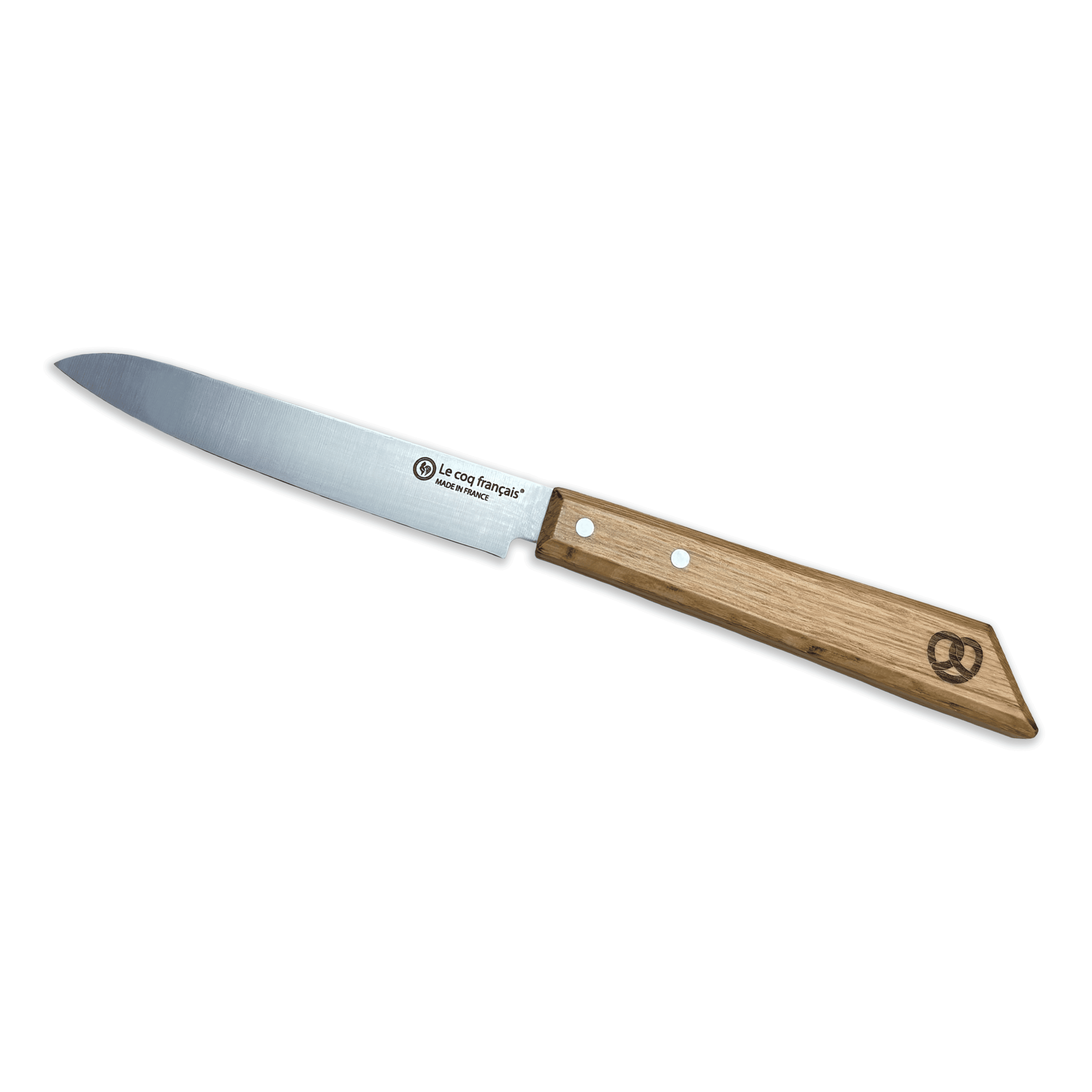 Coffret de 4 couteaux le coq à table Alsace - manche chêne – Image 2